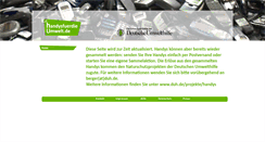 Desktop Screenshot of handysfuerdieumwelt.de